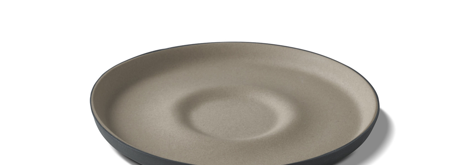 Tube Coffee Saucer Porcelain - Black&Rock- Esma Dereboy 12x12x1 cm