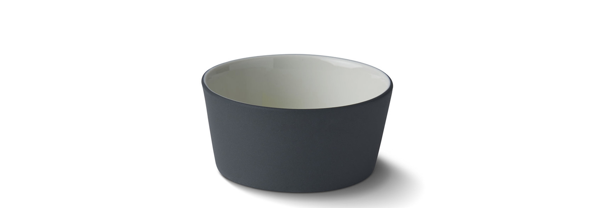 Tube Conic Mini Bowl Porcelain - Black&Ivory- Esma Dereboy 6x6x3cm