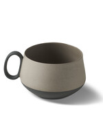 Esma Dereboy Tube Tea Cup Porcelain - Black&Rock- Esma Dereboy 11x8.5x5.5cm