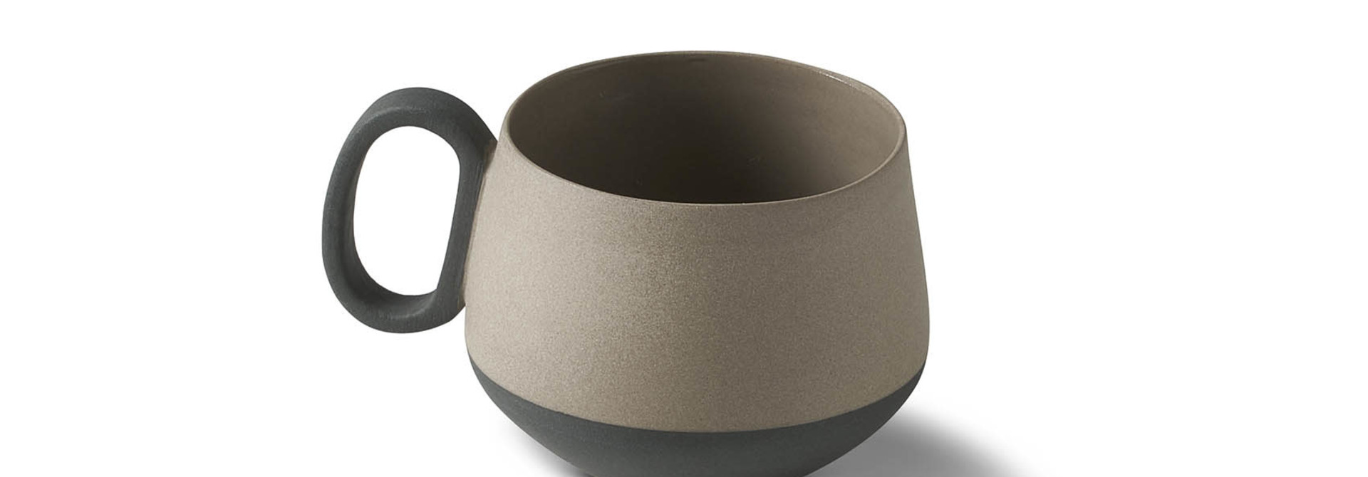 Tube Coffee Cup Porcelain - Black&Rock- Esma Dereboy 8x6x5cm
