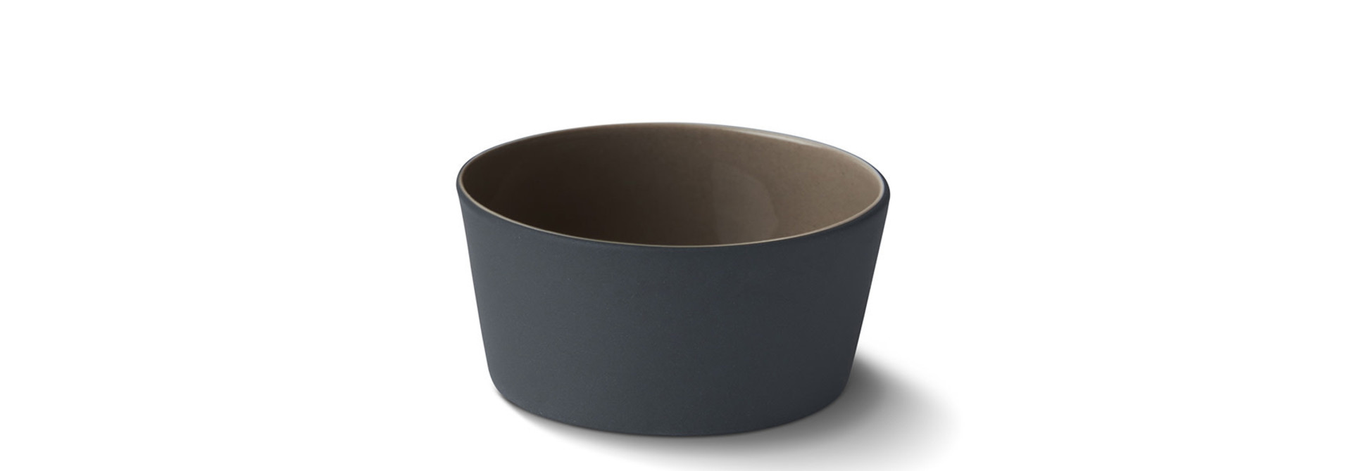 Tube Conic Mini Bowl Porcelain - Black&Rock- Esma Dereboy 6x6x3cm