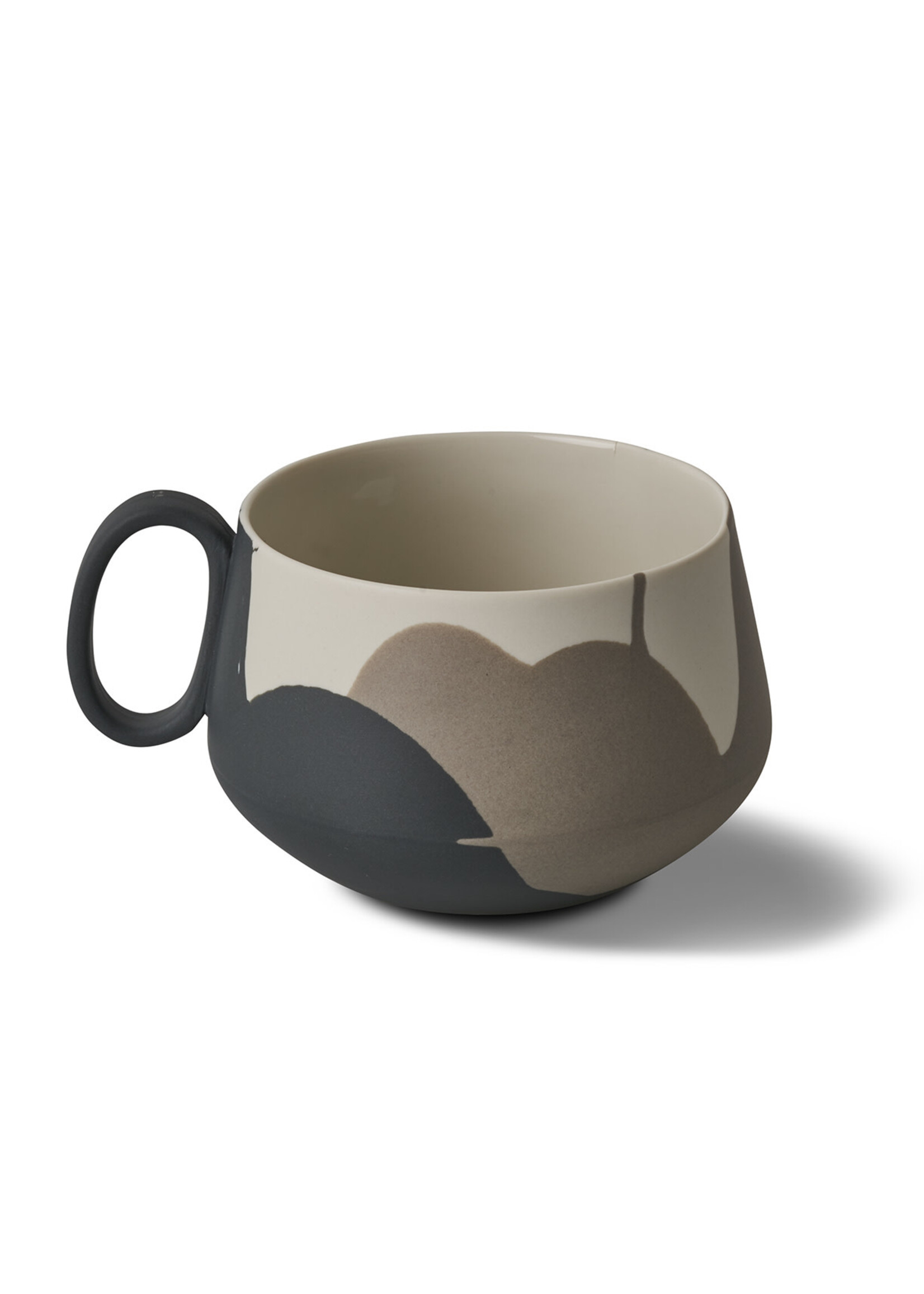Esma Dereboy Tube Tea Cup Porcelain - Art- Esma Dereboy 11x8.5x5.5cm
