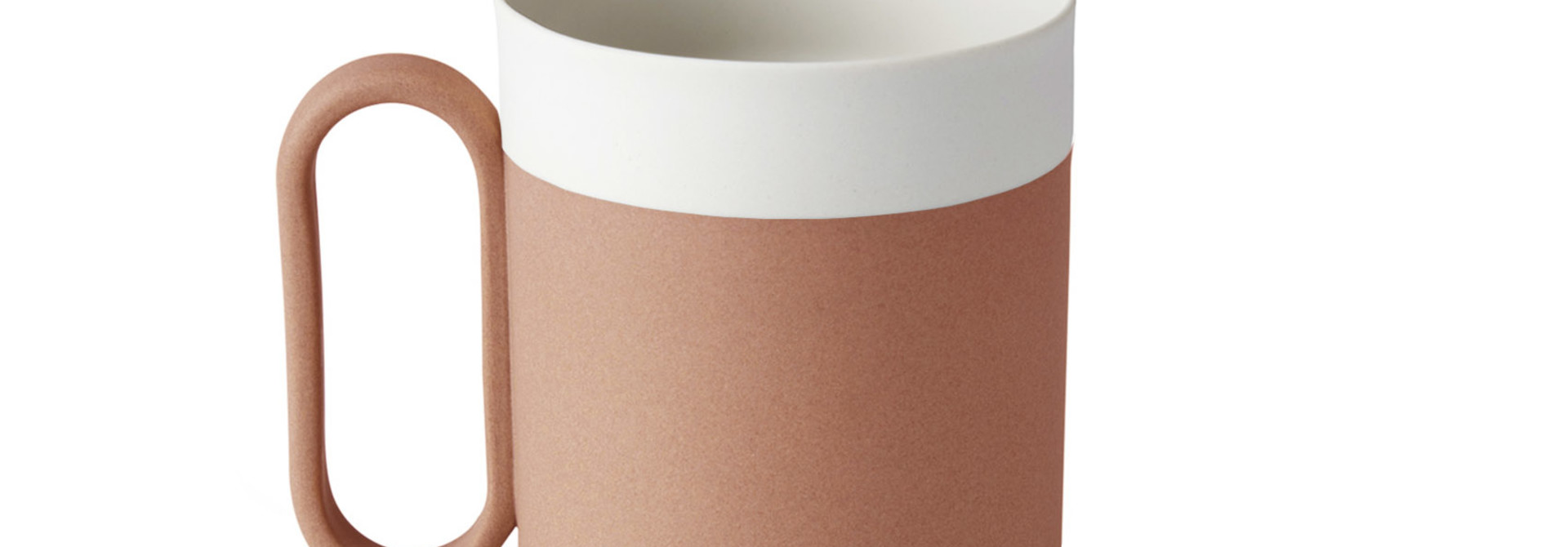 Capsule Mug Porcelain - Coral&Ivory- Esma Dereboy