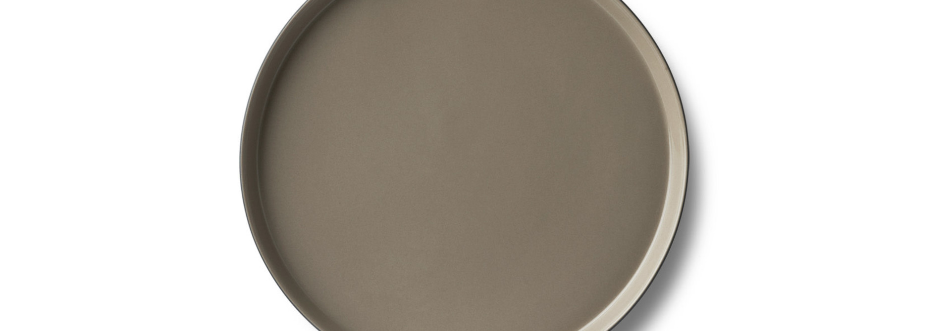 Round Plate Porcelain - Black&Rock- Esma Dereboy