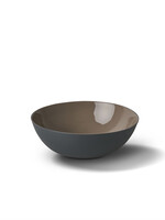 Esma Dereboy Round Soup Bowl Porcelain - Black&Rock- Esma Dereboy 15x15x5cm