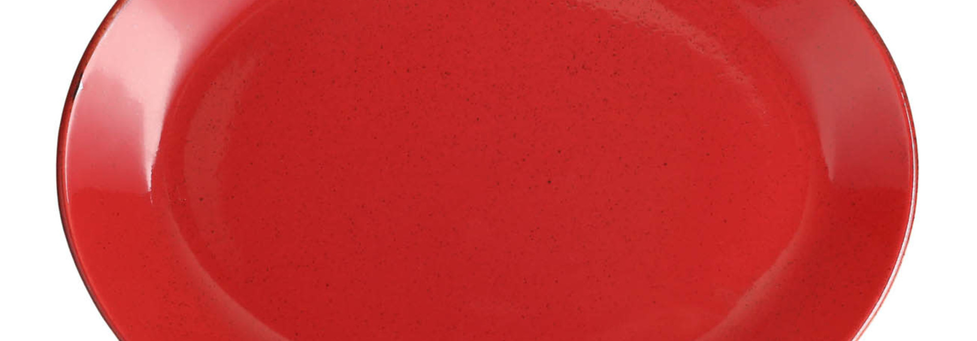 Seasons Red Oval Plate Porland