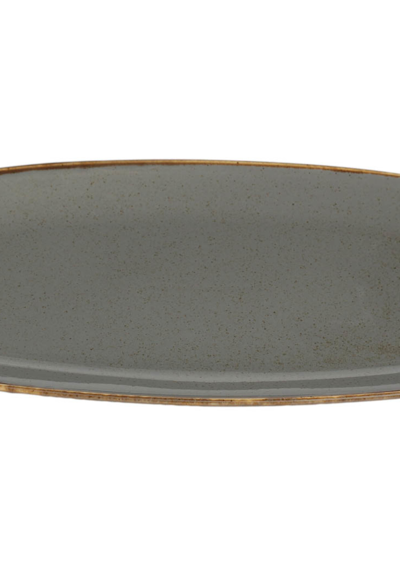 Porland Seasons Dark Grey Rectangular Platter Porland 31X18cm