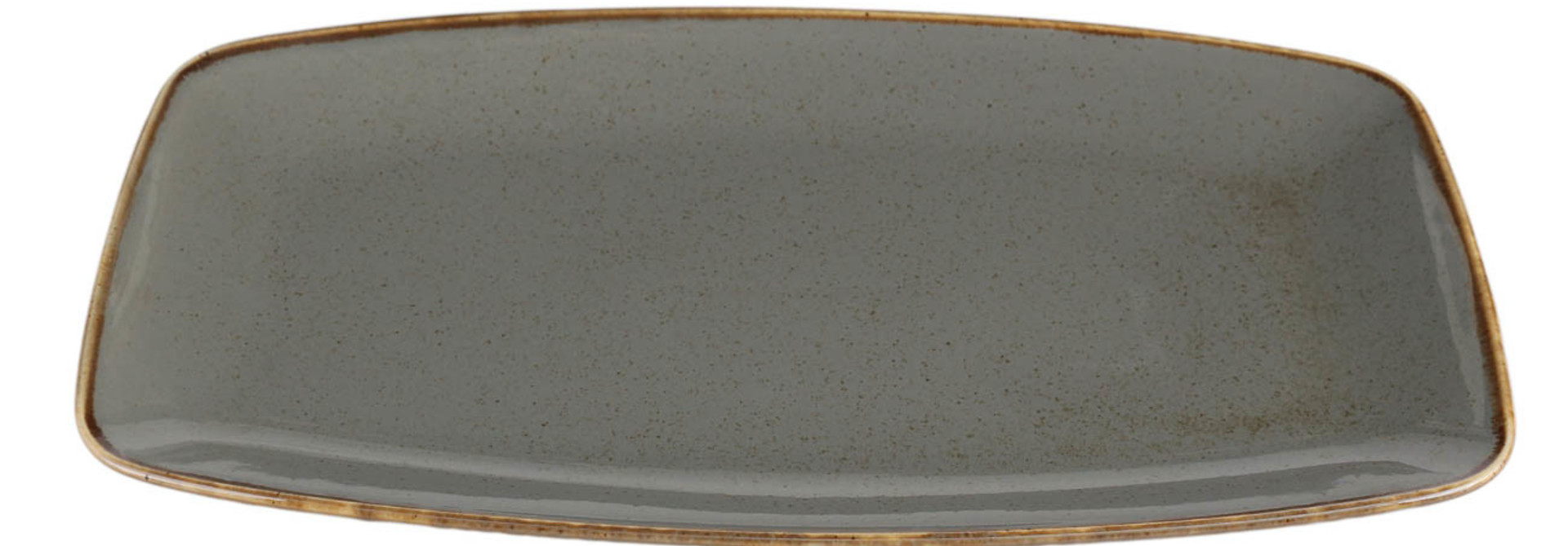 Seasons Dark Grey Rectangular Platter Porland 31X18cm