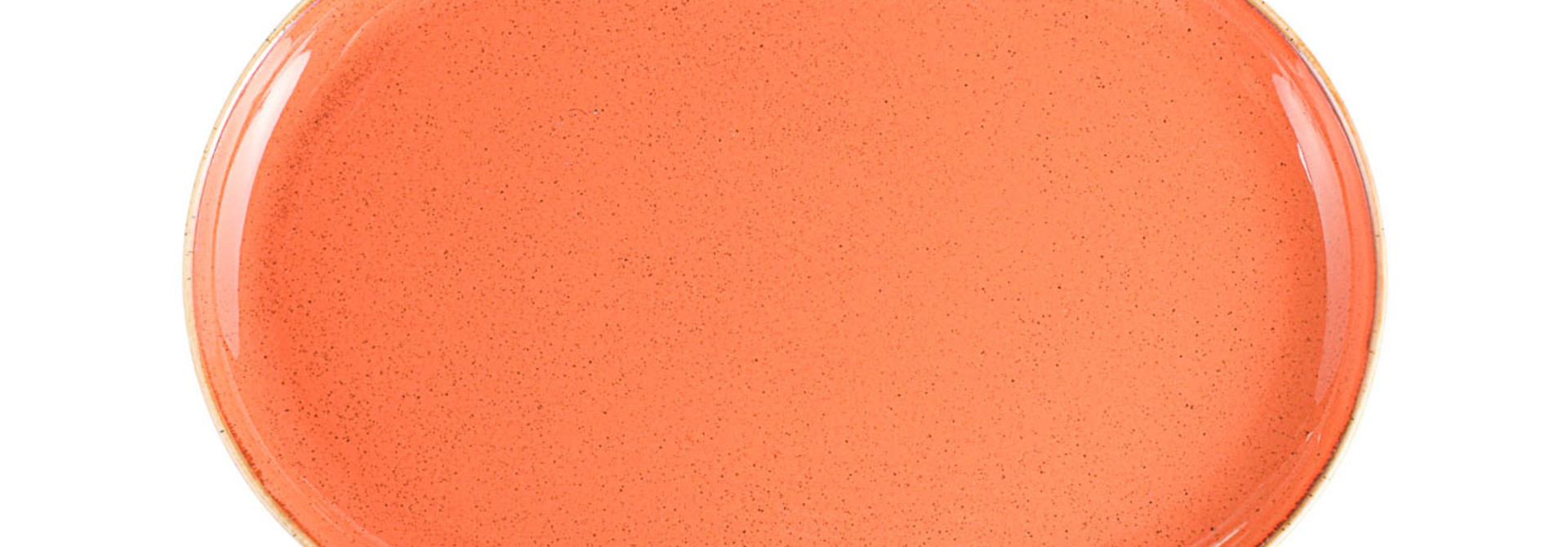 Seasons Orange Oval Plate Porland 32cm
