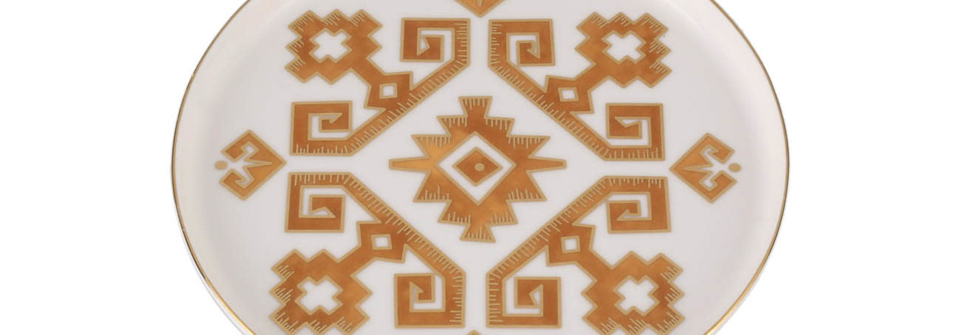 Arabesque Design1 Flat Plate Porland 18cm