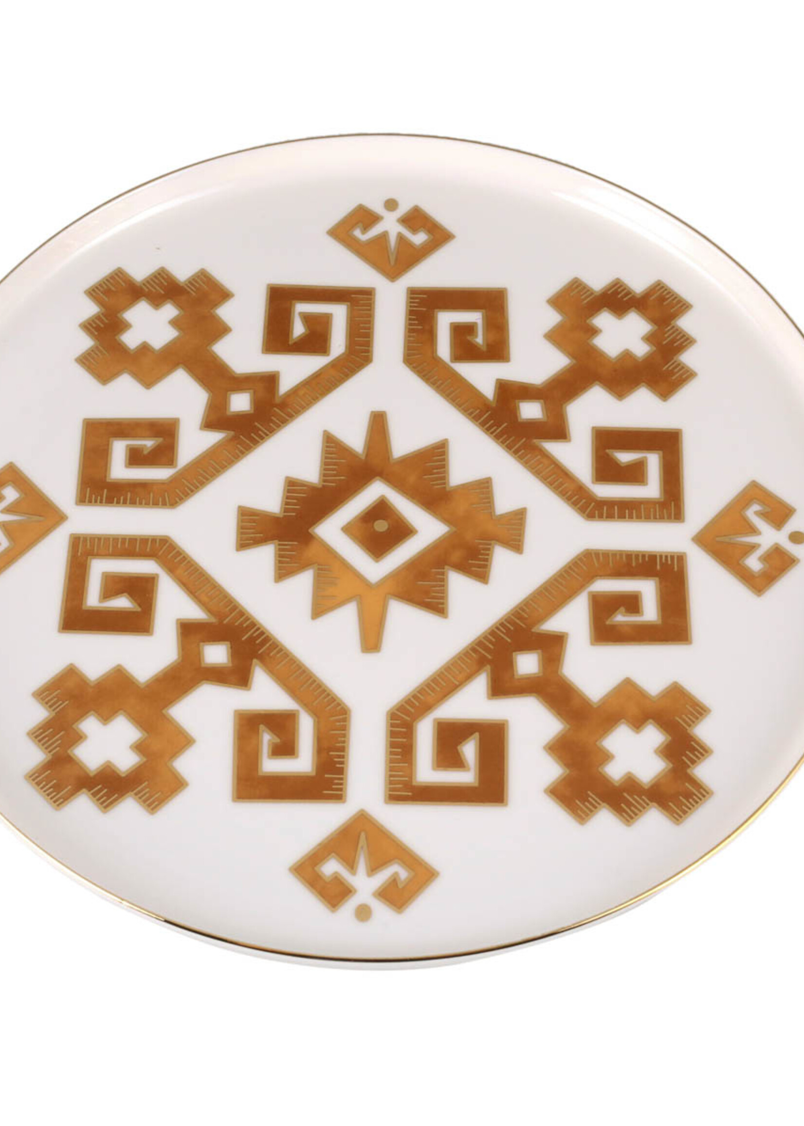 Porland Arabesque Design1 Flat Plate Porland 27cm