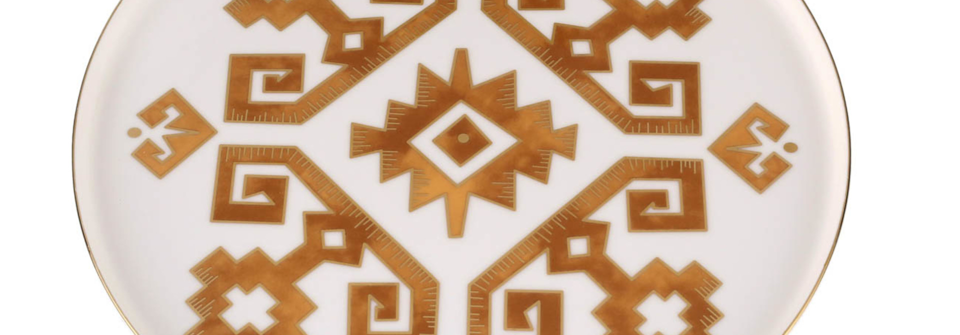 Arabesque Design1 Flat Plate Porland 27cm
