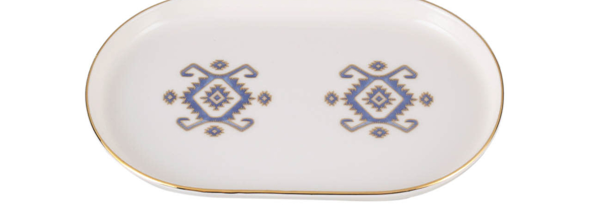 Arabesque Design5 Oval Plate Porland 18cm