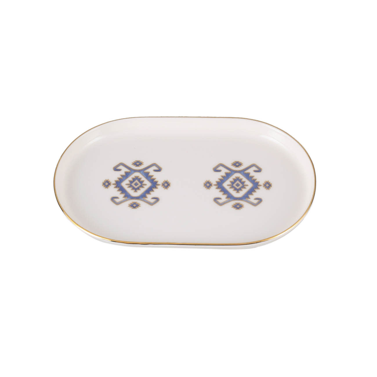 Arabesque Design5 Oval Plate Porland 18cm-1