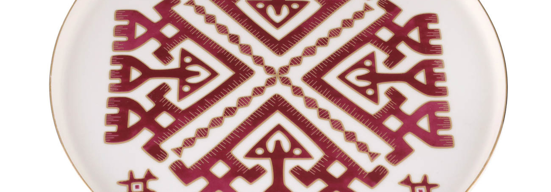 Arabesque Design6 Flat Plate Porland 27cm