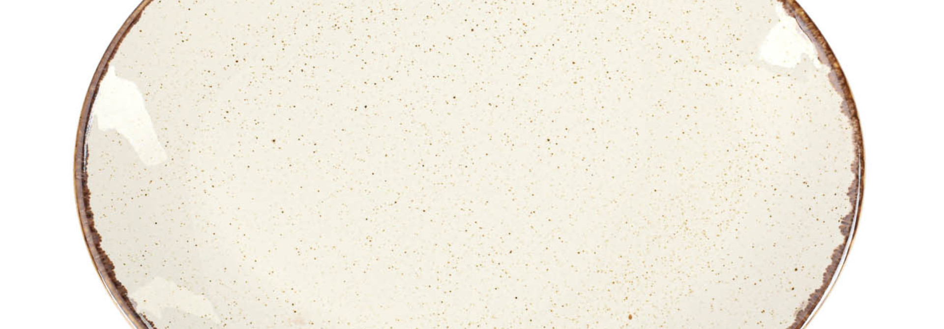 Seasons Beige Oval Plate Porland