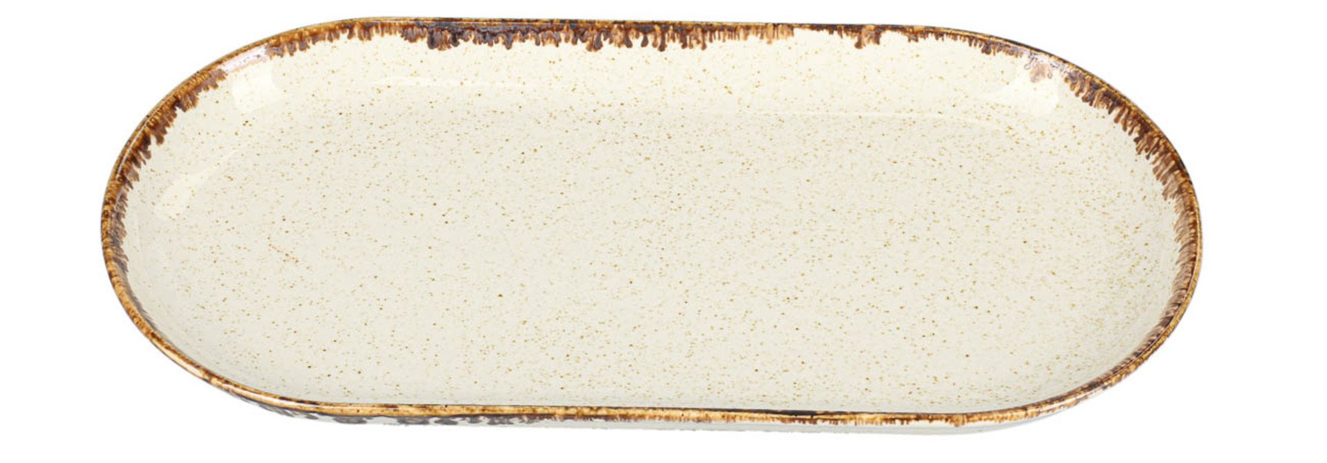 Seasons Beige Oval Serving Dish Porland