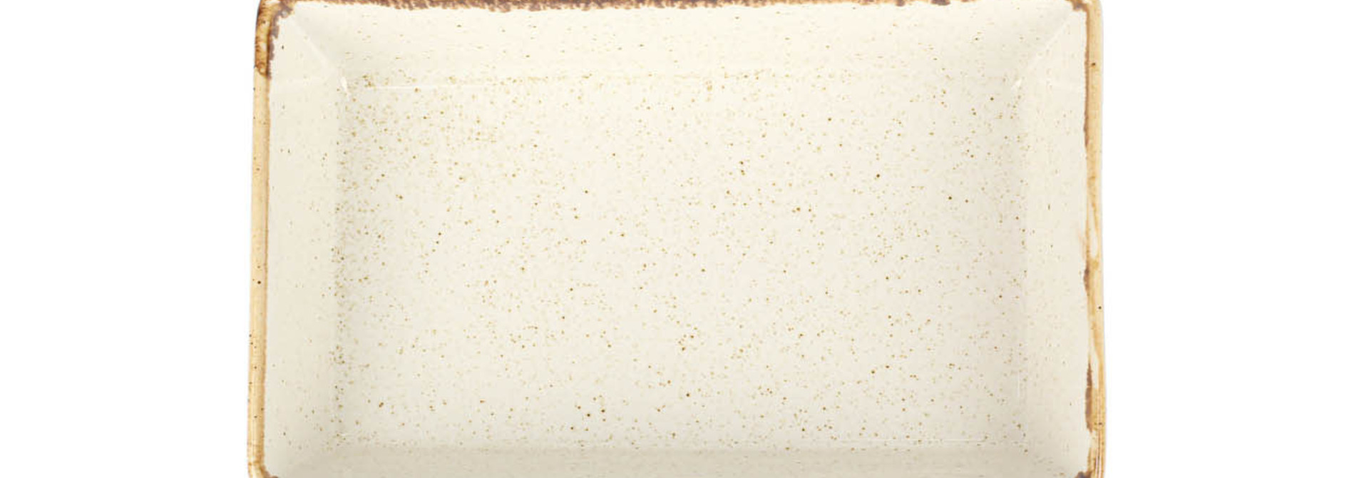 Seasons Beige Rectangular Salad Plate Porland