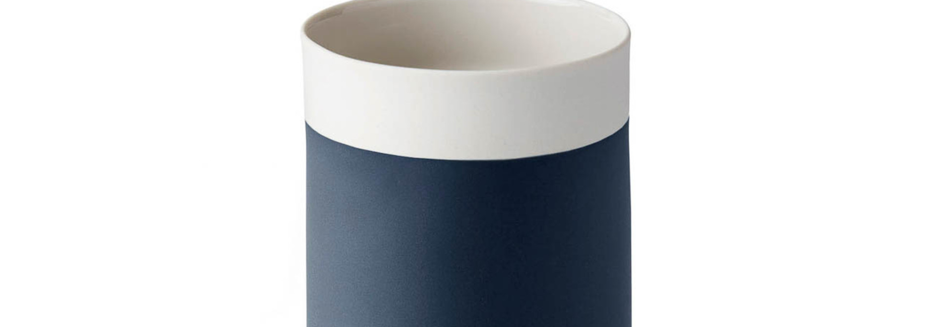 Capsule Medium Water Cup Porcelain - Ocean&Ivory- Esma Dereboy 7.5x7.5x10.5cm