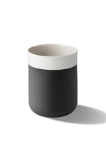 Esma Dereboy Capsule Medium Water Cup Porcelain - Black&Rock- Esma Dereboy 7.5x7.5x10.5cm