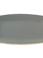 Porland Seasons Dark Grey Rectangular Plate Porland 32cm