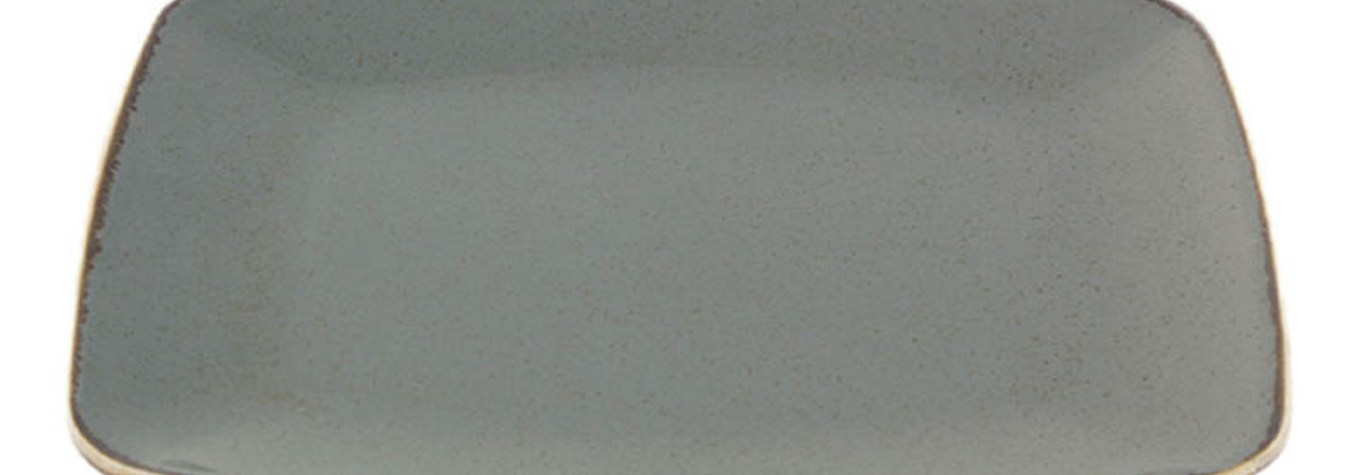 Seasons Dark Grey Rectangular Plate Porland 32cm