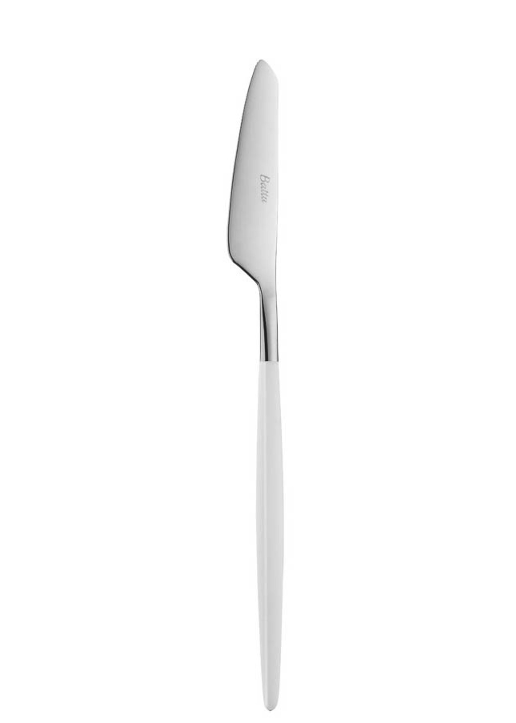 Batta Table Knife- Stainless Steel - Washabi White-Silver Batta