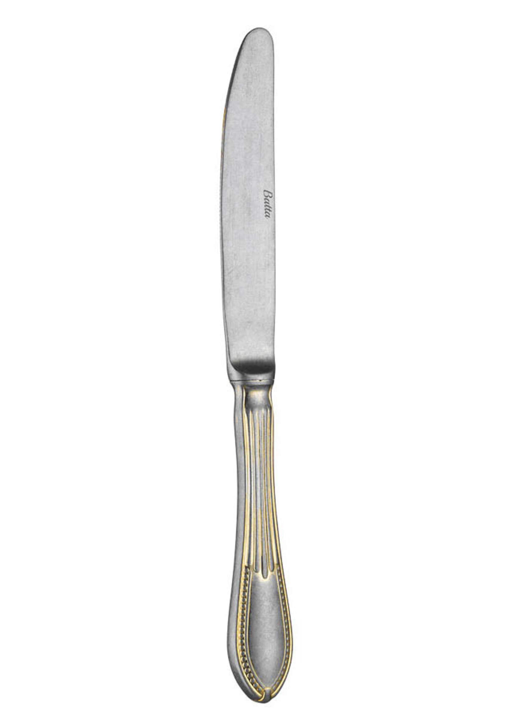 Batta Table Knife  - Stainless Steel Gold Retro - Batta