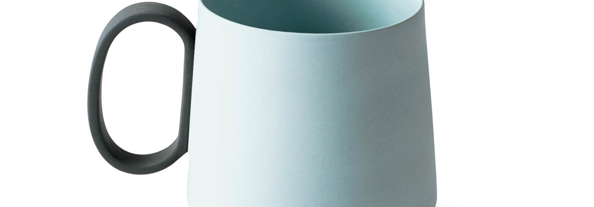 Tube Mug Porcelain - Ocean& Ice - Esma Dereboy 35cl -11.5x8x9cm