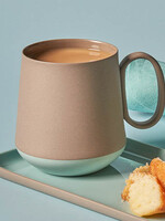 Esma Dereboy Tube Mug Porcelain - Aqua&Rock - Esma Dereboy 35cl -11.5x8x9cm