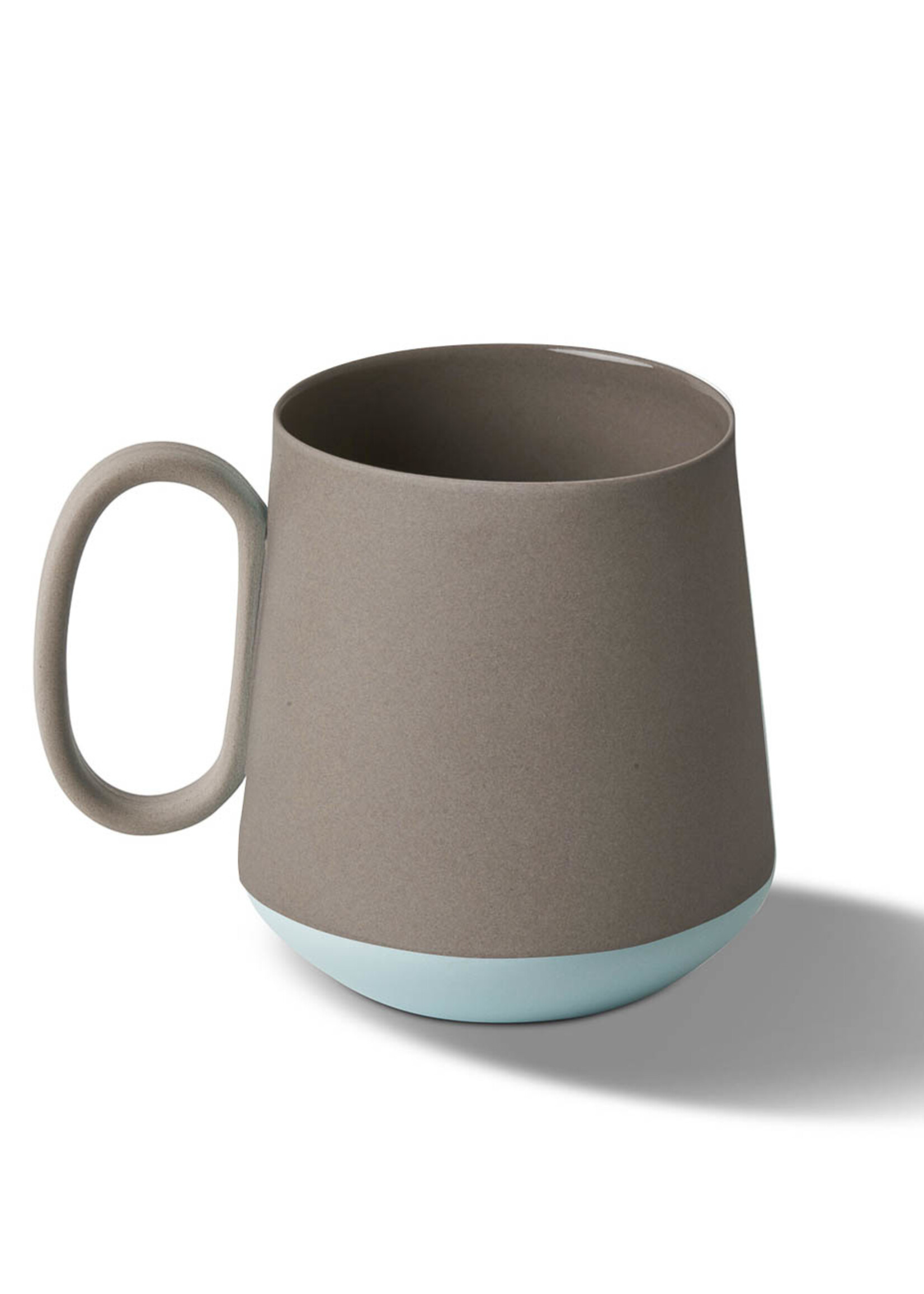 Esma Dereboy Tube Mug Porcelain - Aqua&Rock - Esma Dereboy 35cl -11.5x8x9cm