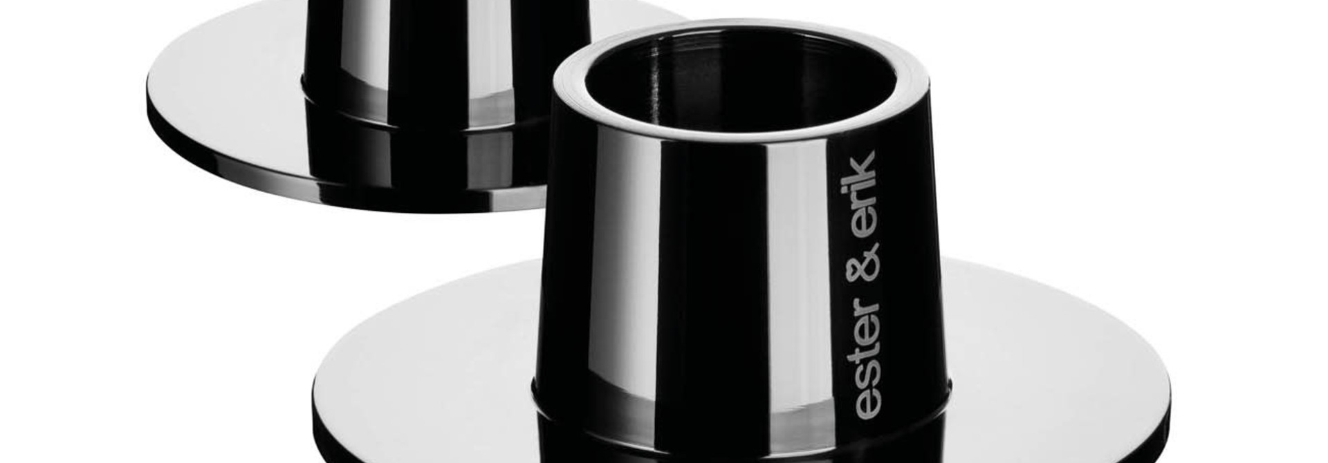 Kaarshouder Shiny Black Medium 2pcs-Ester&Erik