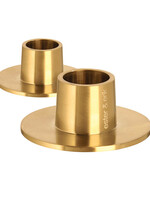 ester & erik Candle Holder Matt Gold Medium 2pcs-Ester&Erik