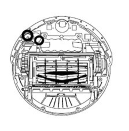iRobot Originele Zijborstelmotor voor Roomba e, i, j-serie & 500-900 Serie - Efficiënt en Duurzaam