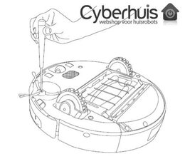 iRobot Originele Zijborstel voor Roomba - Individueel Verpakt - Compatibel met 500/600/700/800/900 Serie