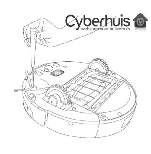 iRobot Originele Zijborstel voor Roomba - Individueel Verpakt - Compatibel met 500/600/700/800/900 Serie