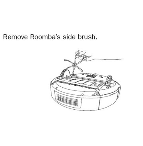 iRobot Grijze Borstelmotor Unit voor Roomba 500/600/700 Serie