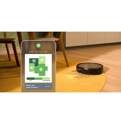 iRobot Roomba j9+ Robotstofzuiger met Automatisch Leegstation - Slimme Navigatie - Geschikt voor Grote Huizen, Huisdieren & Tapijt - Inclusief App-bediening - Tot 60 Dagen Leegstation