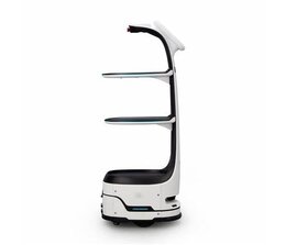 KEENON   Dinerbot T8 – 3-in-1 Serveerrobot voor serveren, bezorgen en afruimen – Compact ontwerp voor doorgangen vanaf 55 cm – Tot 20 kg draagvermogen en 15 uur autonomie – Ideaal voor restaurants, cafés en hotels