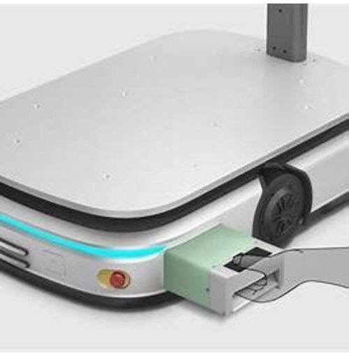 KEENON   S100 – Industriële Bezorgrobot met 100 kg draagvermogen – Autonome navigatie met Lidar en 3D-sensoren – Tot 10 uur werktijd – Ideaal voor logistiek, productie en magazijnen