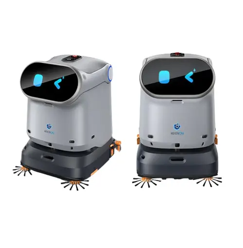 KEENON   KLEENBOT C40 – Professionele 4-in-1 Schoonmaakrobot voor Vegen, Stofzuigen, Dweilen en Stofwissen – 20 L Watertank – Tot 6 uur werktijd – Voor Grote Oppervlakken in Bedrijven en Horeca