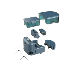 KEENON   KLEENBOT C20 – Ultra-slanke 3-in-1 Reinigingsrobot voor Vegen, Stofzuigen en Dweilen – Compact ontwerp voor smalle doorgangen – Tot 400 m² per uur – Ideaal voor kantoren, winkels en horecaruimtesrobot (Vegen, Stofzuigen & Dweilen)