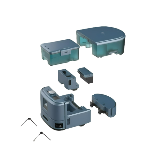 KEENON   KLEENBOT C20 – Ultra-slanke 3-in-1 Reinigingsrobot voor Vegen, Stofzuigen en Dweilen – Compact ontwerp voor smalle doorgangen – Tot 400 m² per uur – Ideaal voor kantoren, winkels en horecaruimtesrobot (Vegen, Stofzuigen & Dweilen)