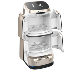 KEENON   Butlerbot W3 – Autonome Bezorgrobot met Liftintegratie – Voor Kamerservice, Horeca en Hotels – Tot 20 kg draagvermogen – Slim, veilig en 24/7 inzetbaar