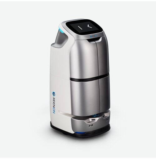 KEENON   Butlerbot W3 – Autonome Bezorgrobot met Liftintegratie – Voor Kamerservice, Horeca en Hotels – Tot 20 kg draagvermogen – Slim, veilig en 24/7 inzetbaar