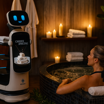 Serveerrobots voor Drank- en Productservice in Spa- en Wellnessomgevingen