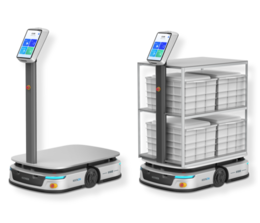 KEENON   S100 – Industriële Bezorgrobot met 100 kg draagvermogen – Autonome navigatie met Lidar en 3D-sensoren – Tot 10 uur werktijd – Ideaal voor logistiek, productie en magazijnen