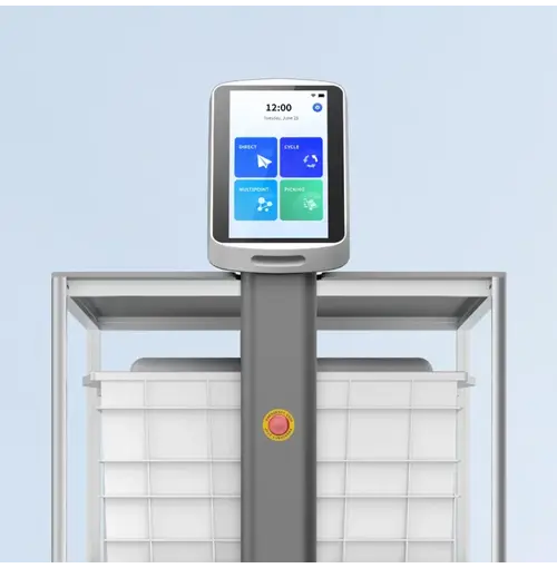 KEENON   S100 – Industriële Bezorgrobot met 100 kg draagvermogen – Autonome navigatie met Lidar en 3D-sensoren – Tot 10 uur werktijd – Ideaal voor logistiek, productie en magazijnen