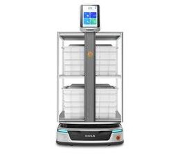 KEENON   S100 – Industriële Bezorgrobot met 100 kg draagvermogen – Autonome navigatie met Lidar en 3D-sensoren – Tot 10 uur werktijd – Ideaal voor logistiek, productie en magazijnen