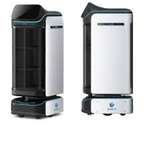 KEENON   Dinerbot T3 – Gesloten Bezorgrobot met Automatische Deuren – Voor Veilige Bezorging in Horeca en Hotels – Tot 35 kg draagvermogen – Stil, hygiënisch en betrouwbaar